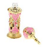Maxbell Maxbell Vintage Heart Pattern Ancient Antique Empty Refillable Perfume Bottle Pink