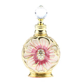 Maxbell Maxbell Vintage Antique Empty Refillable Perfume Essential Oil Bottle Container Red Gold