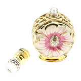 Maxbell Maxbell Vintage Antique Empty Refillable Perfume Essential Oil Bottle Container Red Gold