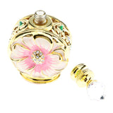 Maxbell Maxbell Vintage Antique Empty Refillable Perfume Essential Oil Bottle Container Pink Gold