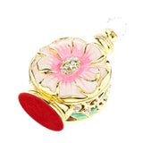 Maxbell Maxbell Vintage Antique Empty Refillable Perfume Essential Oil Bottle Container Pink Gold