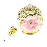 Maxbell Maxbell Vintage Antique Empty Refillable Perfume Essential Oil Bottle Container Pink Gold