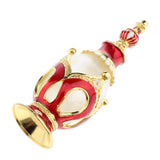 Maxbell Maxbell Vintage Crown Pattern Empty Glass Refillable Perfume Bottle Container Red Gold