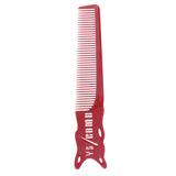 Maxbell Maxbell Professional Anti Static Hair Cutting Comb Hairstyling Hair Brush Red
