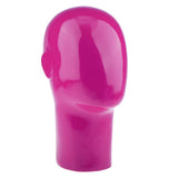Maxbell PVC Mannequin Manikin Head Model Hair Wigs Caps Hat Display Holder Stand Rose Red