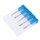 Maxbell Maxbell 5pcs/set Alloy Small Barrel Head Nail Drill Bits Set Nail Tips Grinding Head