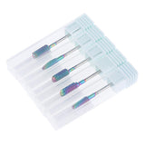 Maxbell Maxbell 5pcs/set Alloy Small Barrel Head Nail Drill Bit Set Nail Tips Grinding Head