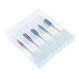 Maxbell Maxbell 5pcs/set Alloy Small Barrel Head Nail Drill Bit Set Nail Tips Grinding Head