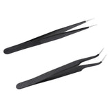 Maxbell Maxbell Stainless Steel Eyelash Extension Tweezer Pincet Vetus Makeup Tools Curved