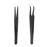 Maxbell Maxbell Stainless Steel Eyelash Extension Tweezer Pincet Vetus Makeup Tools Curved