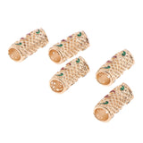 Maxbell 10pcs DIY Dreadlock Beads Hair Braiding Tubes Pins Rings Cuff Clips Jewelry