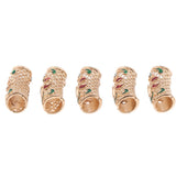 Maxbell 5pcs Dreadlock Hair Decoration Hair Braid Rings Cuff Clips Tibetan Jewelry