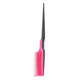 Maxbell Natural Hair Brush Fluffy Comb Hairdressing Barber Wigs Hairbrush Rose Red