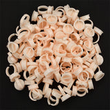 Maxbell 100PCS Silicone Pigment Rings Tattoo Ink Cups Makeup Ring Glue Holder Soft L