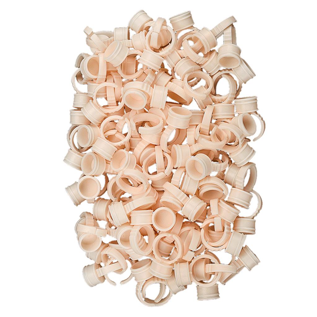 Maxbell Maxbell 100PCS Silicone Pigment Rings Tattoo Ink Cups Makeup Ring Glue Holder Soft M