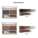 Maxbell Maxbell 2  Color Powder Eyebrow Makeup Three-dimensional Natural Shadow Eye Brow 02