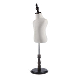 Linen Cover Mannequin Torso Model w/ Stand for Kids Clothing Design Display L