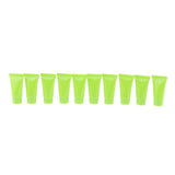 Maxbell Maxbell 10x Empty Cosmetic Tubes Makeup Cream Container Squeeze Bottle 5ml Green