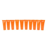 Maxbell Maxbell 10x Empty Cosmetic Tubes Makeup Lotion Cream Container Squeeze Bottle Orange