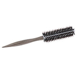 Maxbell Maxbell Wood Handle Round Hairdressing Comb Bristl Hairbrush Brown A - 10 Rows Hair