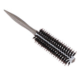 Maxbell Maxbell Wood Handle Round Hairdressing Comb Bristl Hairbrush Brown A - 10 Rows Hair
