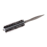 Maxbell Maxbell Wood Handle Round Hairdressing Comb Bristl Hairbrush Brown A - 10 Rows Hair