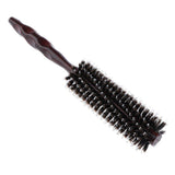 Maxbell Maxbell Round Anti-Static Wooden Barrel Hairbrush for Blow Drying Styling Curling S