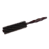 Maxbell Maxbell Round Anti-Static Wooden Barrel Hairbrush for Blow Drying Styling Curling S