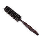 Maxbell Maxbell Round Anti-Static Wooden Barrel Hairbrush for Blow Drying Styling Curling S