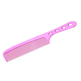 Maxbell Space Aluminum Antistatic Haircutting Styling Barber Comb for Women Fuchsia