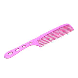 Maxbell Space Aluminum Antistatic Haircutting Styling Barber Comb for Women Fuchsia