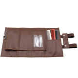 Maxbell Maxbell Durable Artificial Leather Hair Cutting Scissors Pouch Reelable Bag Coffee