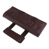 Maxbell Maxbell Durable Artificial Leather Hair Cutting Scissors Pouch Reelable Bag Coffee