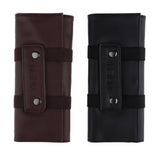 Maxbell Maxbell Durable Artificial Leather Hair Cutting Scissors Pouch Reelable Bag Coffee