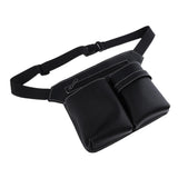 Maxbell PU Leather Barber Holster Pouch Holder Hair Scissors Bag Waist Belt Black 2