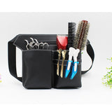 Maxbell Maxbell PU Leather Barber Holster Pouch Holder Hair Scissors Bag Waist Belt Black 2