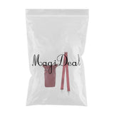 Maxbell Maxbell PU Leather Hair Scissor Holster Bag Pouch Holder with Waist Belt Red