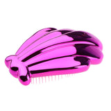 Maxbell Maxbell Plastic Wet Dry Detangling Hairbrush Anti-static for Women Rose red