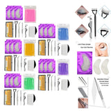 Maxbell Maxbell 8 in 1 Professional Beginner Grafting Eye Lash Eyelash Extensions Set Pink