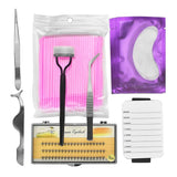 Maxbell Maxbell 8 in 1 Professional Beginner Grafting Eye Lash Eyelash Extensions Set Pink
