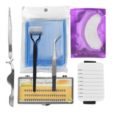 Maxbell Maxbell 8 in 1 Professional Beginner Grafting Eye Lash Eyelash Extensions Set Blue