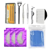 Maxbell Maxbell 8 in 1 Professional Beginner Grafting Eye Lash Eyelash Extensions Set Blue