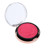 Maxbell Maxbell Silky Smooth Face Blush Natural Cheek Makeup Powder Palette with Brush Set Rose Red