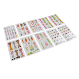 Maxbell 10Pcs Halloween Temporary Body Tattoo Transfer Stikcer for Kids Disposable A