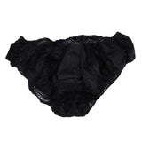 Maxbell Maxbell 50pcs Nonwoven Underwear Panties Handy Briefs Set for Travel Hotel Spa Black