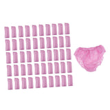 Maxbell Maxbell 50pcs Nonwoven Underwear Panties Handy Briefs Set for Travel Hotel Spa Red