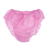 Maxbell Maxbell 50pcs Nonwoven Underwear Panties Handy Briefs Set for Travel Hotel Spa Red