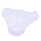 Maxbell Maxbell 50pcs Nonwoven Underwear Panties Handy Briefs Set for Travel Hotel Spa White