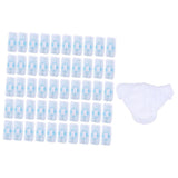 Maxbell Maxbell 50pcs Nonwoven Underwear Panties Handy Briefs Set for Travel Hotel Spa White