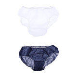 Maxbell Maxbell 50pcs Nonwoven Underwear Panties Handy Briefs for Travel Hotel Spa White